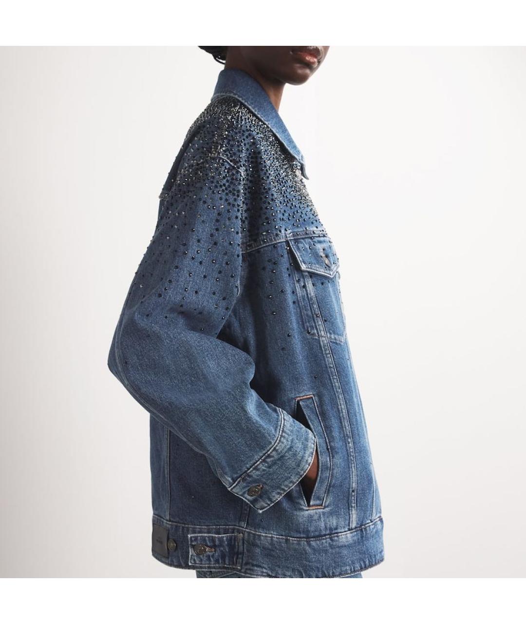 7 FOR ALL MANKIND Синяя деним куртка, фото 2