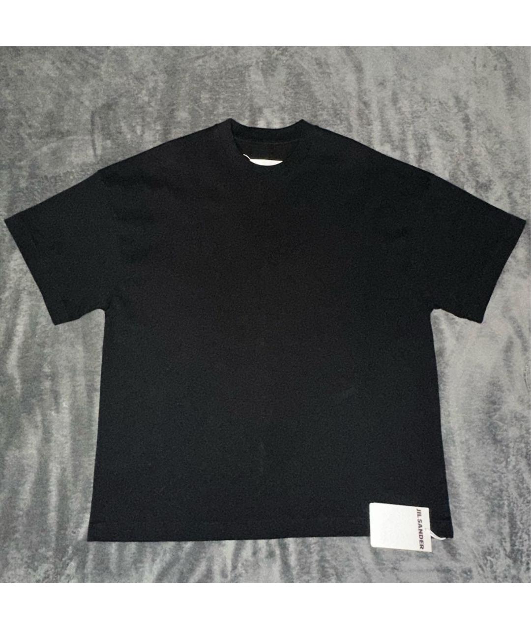 JIL SANDER Черная хлопковая футболка, фото 8