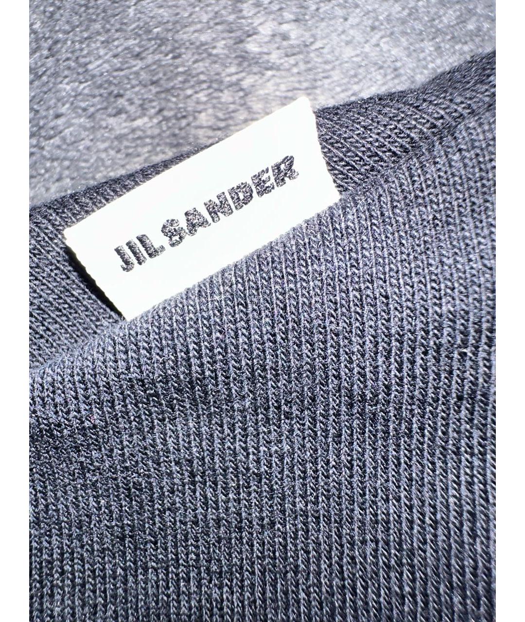 JIL SANDER Черная хлопковая футболка, фото 7