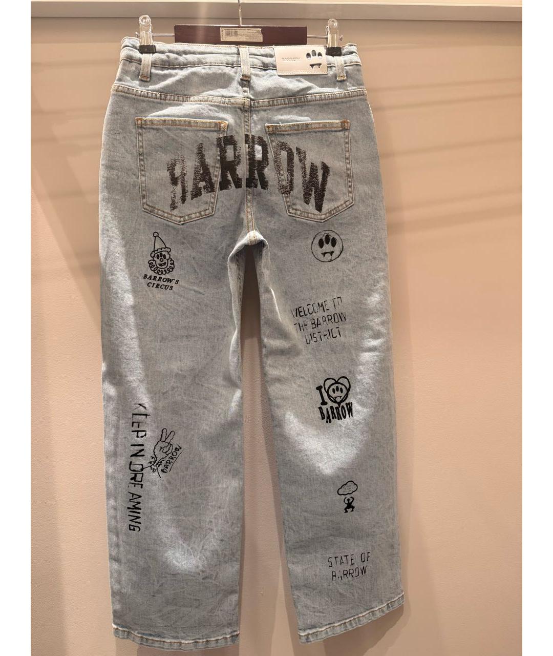 BARROW Голубые хлопковые детские джинсы, фото 3