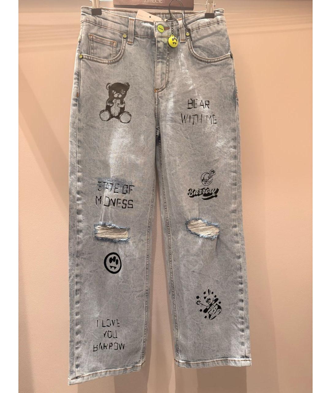 BARROW Голубые хлопковые детские джинсы, фото 2