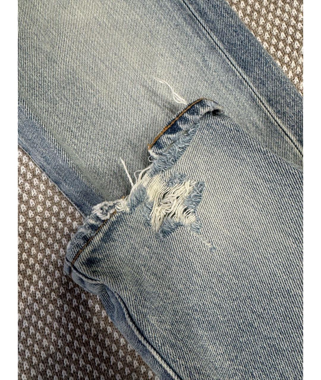 SAINT LAURENT Голубые джинсы слим, фото 6