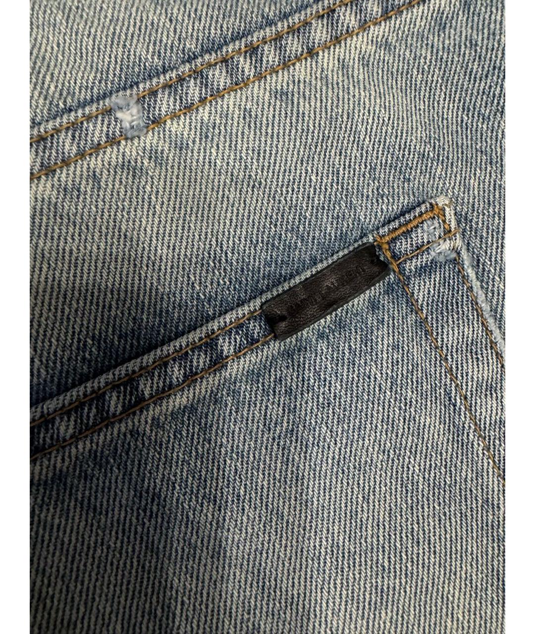 SAINT LAURENT Голубые джинсы слим, фото 7