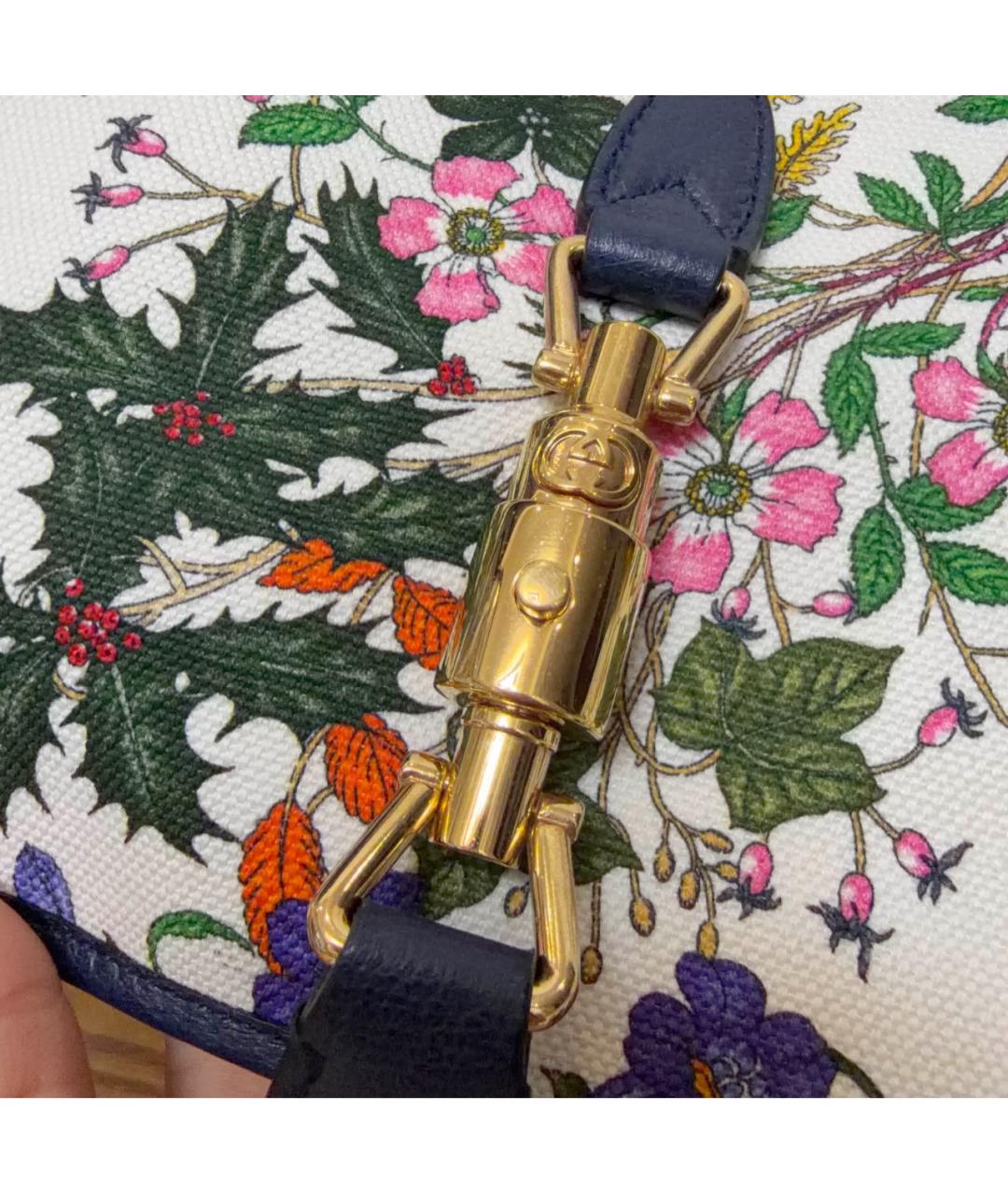 GUCCI Мульти жаккардовая сумка с короткими ручками, фото 8