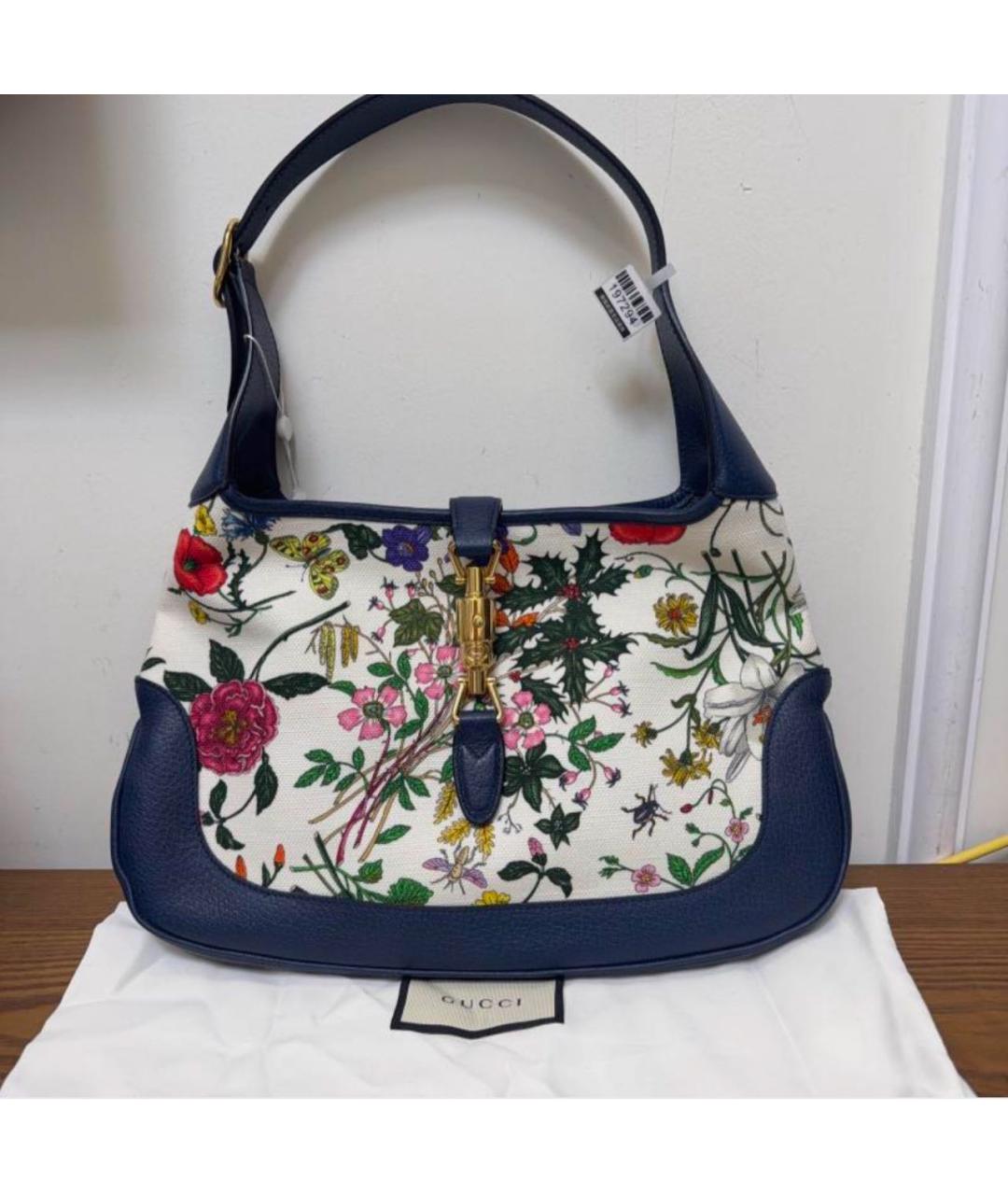 GUCCI Мульти жаккардовая сумка с короткими ручками, фото 9