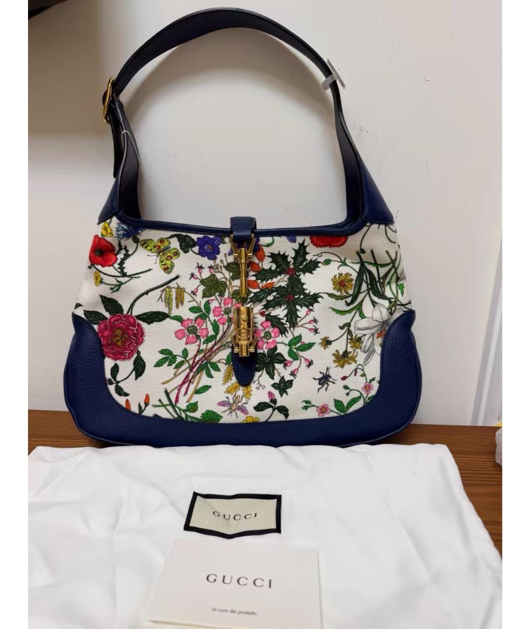 GUCCI Мульти жаккардовая сумка с короткими ручками, фото 2