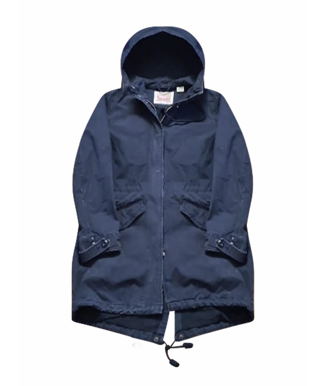 LEVI'S Темно-синяя хлопковая парка, фото 1