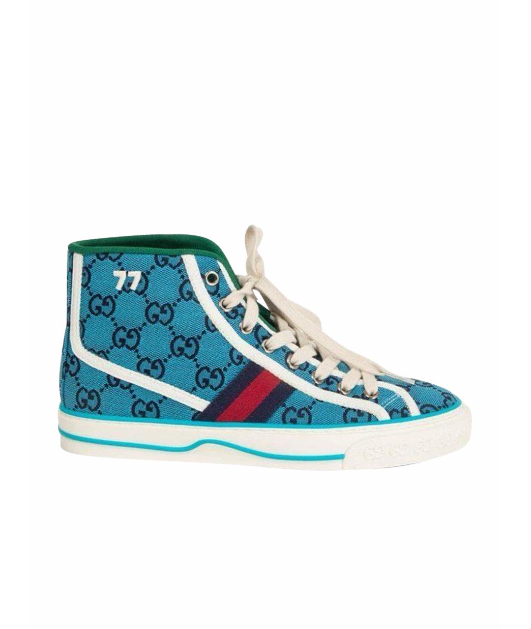 GUCCI Мульти текстильные кеды, фото 1