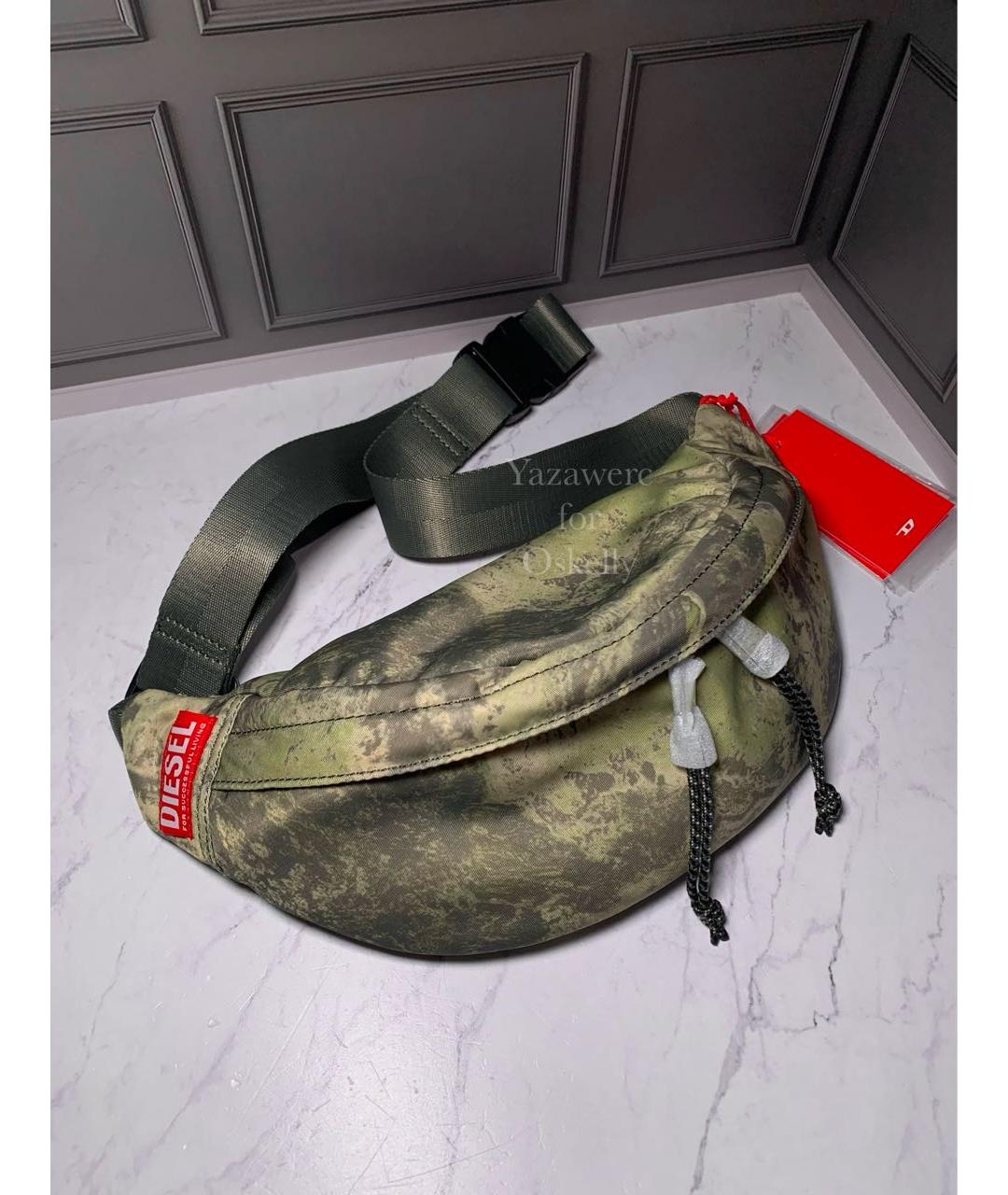 DIESEL Хаки поясная сумка, фото 3