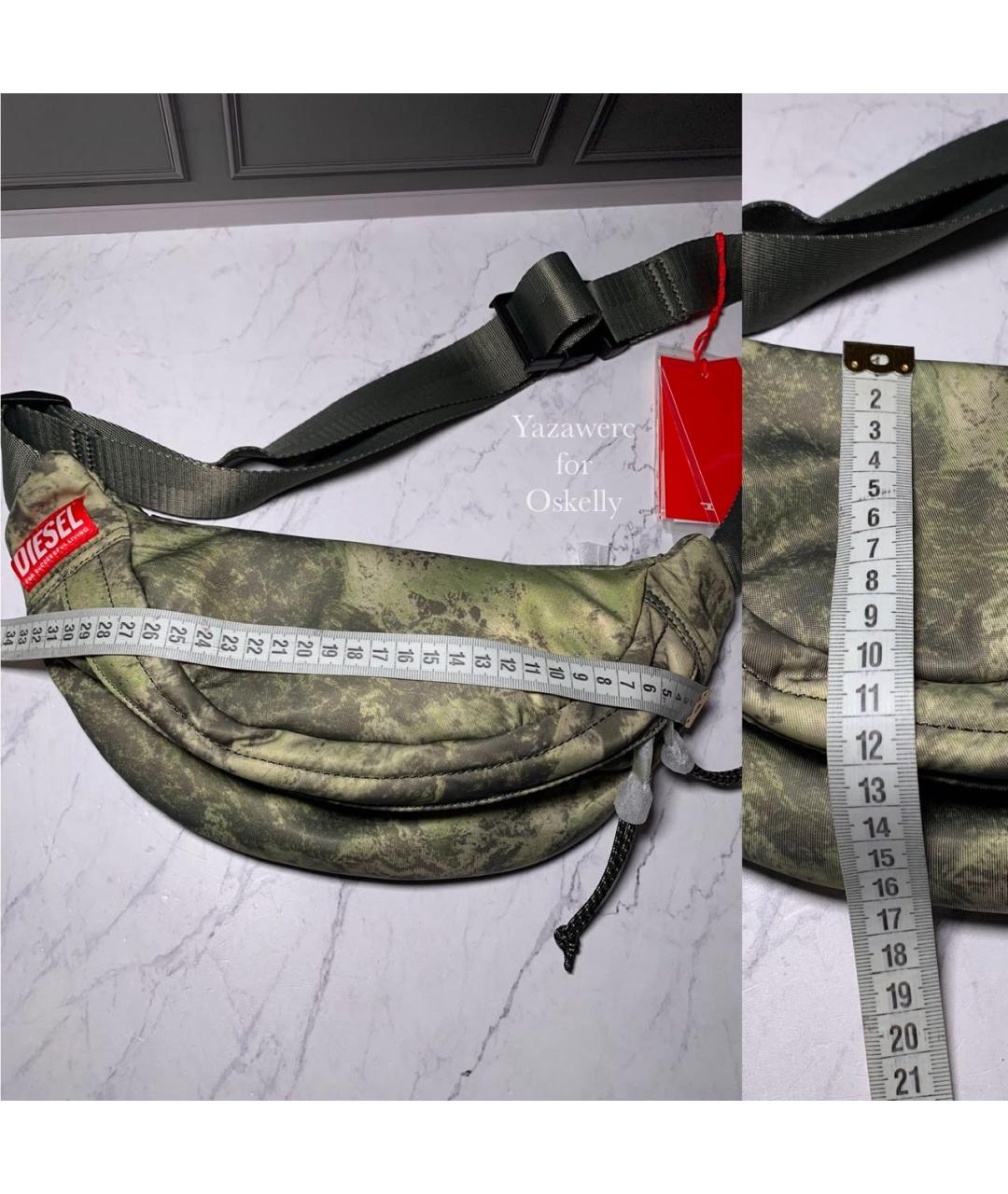 DIESEL Хаки поясная сумка, фото 8