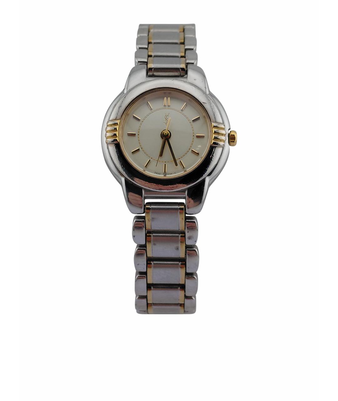 SAINT LAURENT Серебряные стальные часы, фото 1