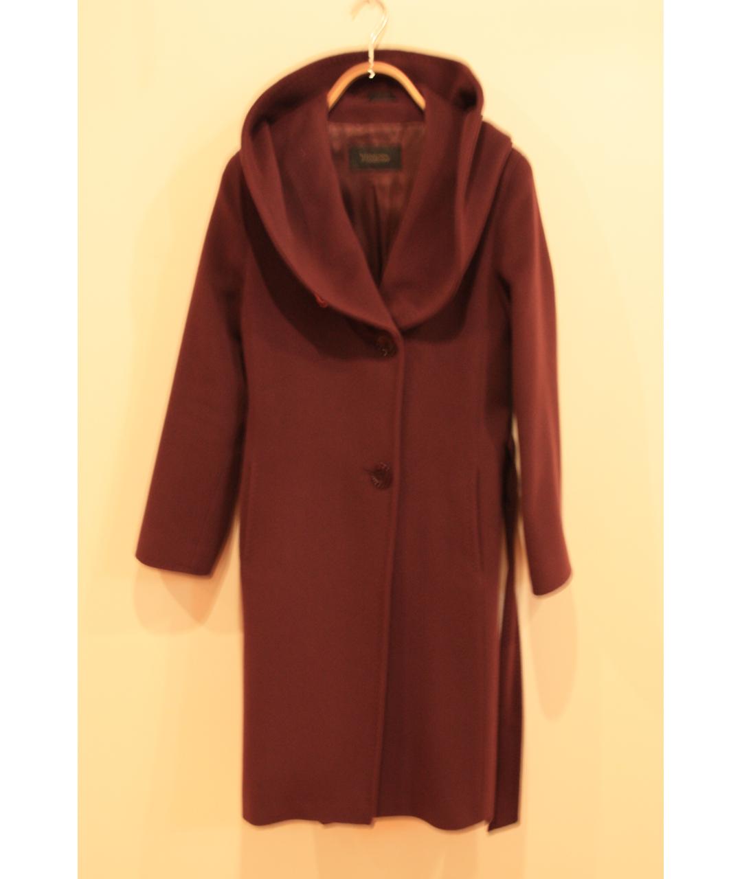 The coat Бордовое шерстяное пальто, фото 3