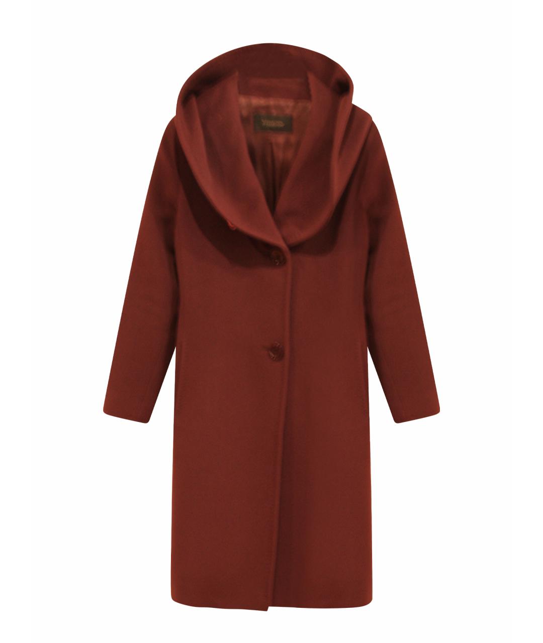 The coat Бордовое шерстяное пальто, фото 1