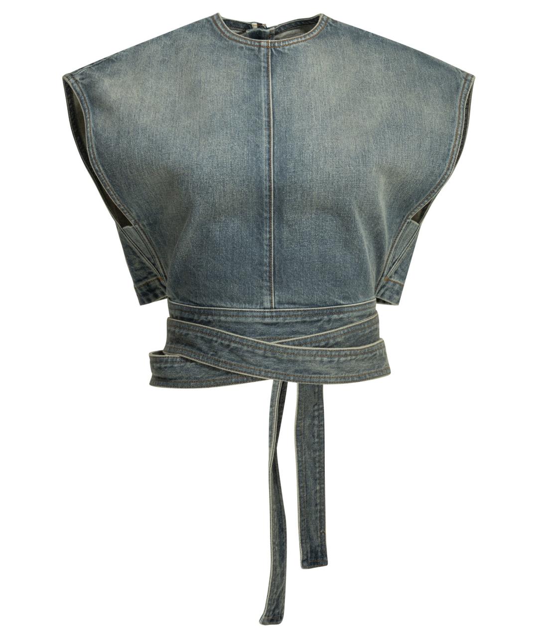 ALAIA Голубая хлопковая блузы, фото 1