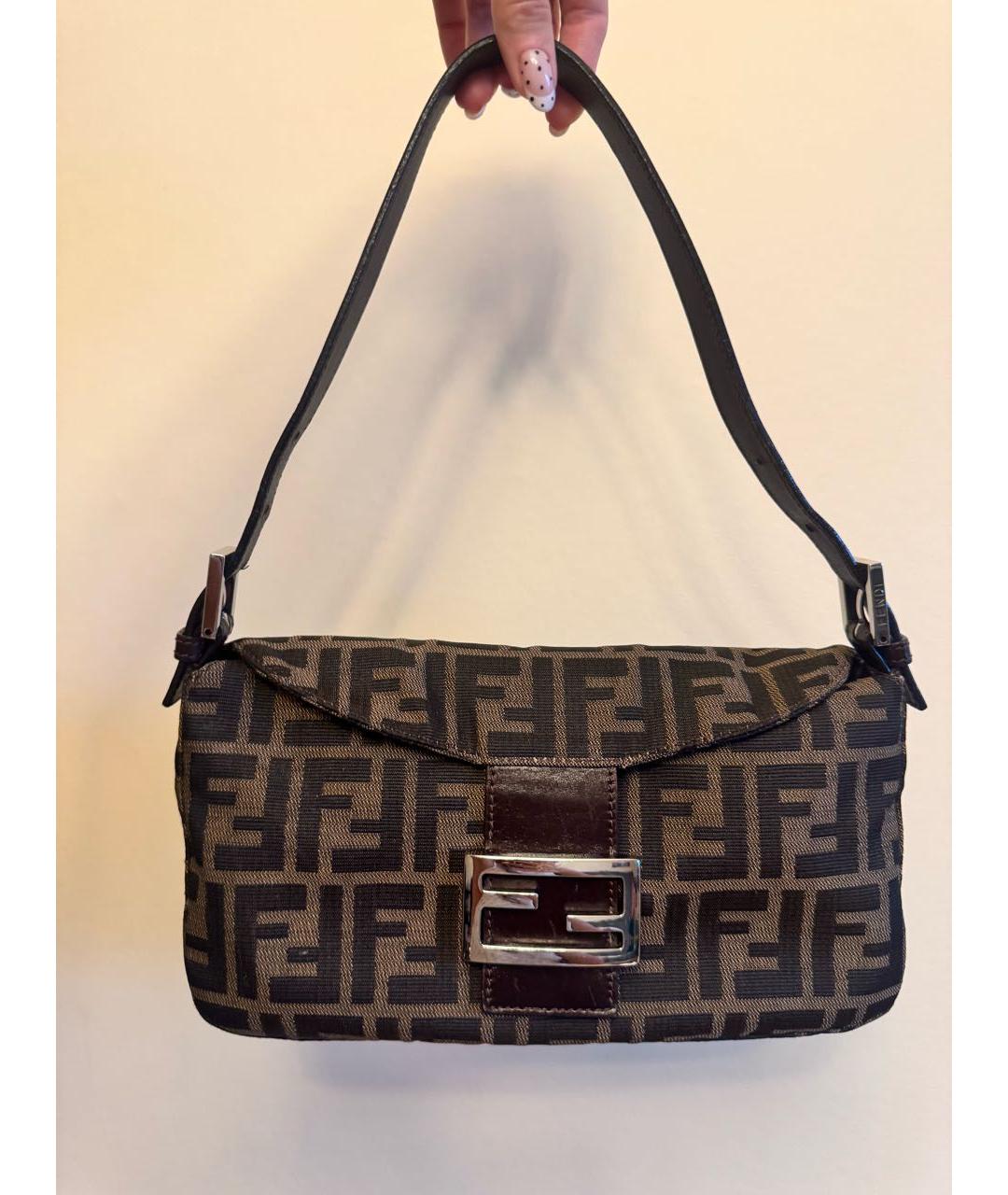 FENDI Коричневая сумка через плечо, фото 7