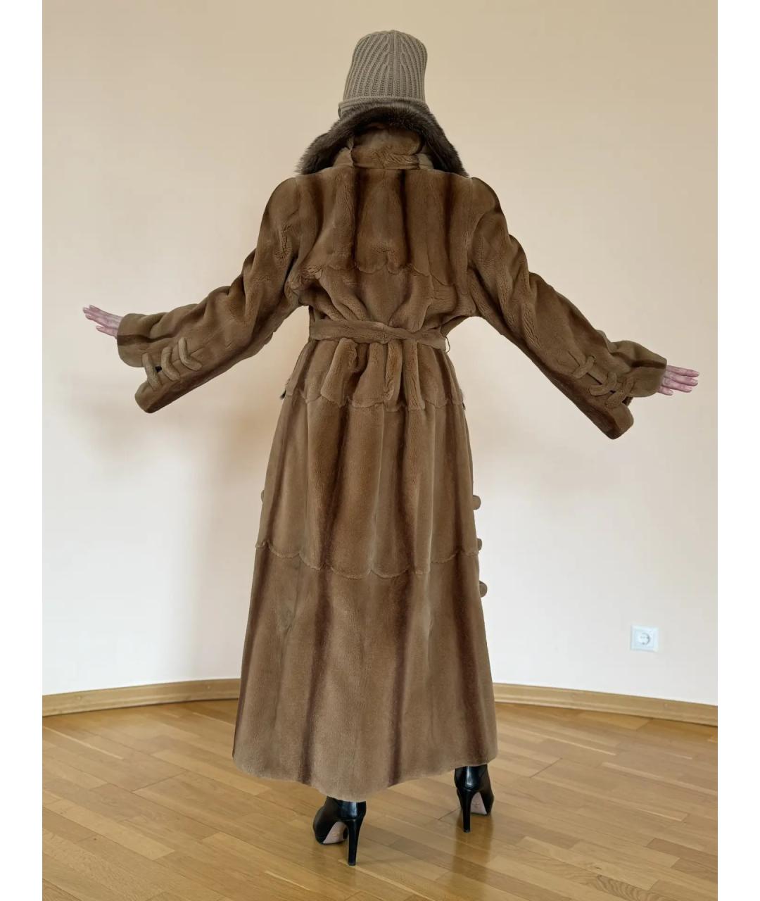 The coat Коричневая меховая шуба, фото 6