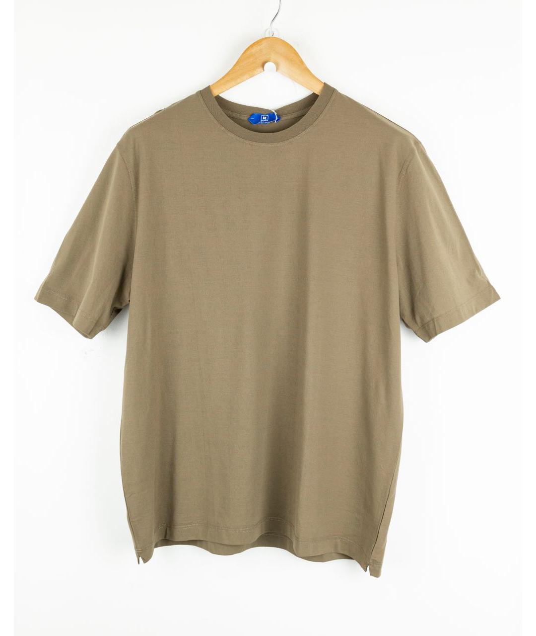 KIRED Коричневая хлопковая футболка, фото 5