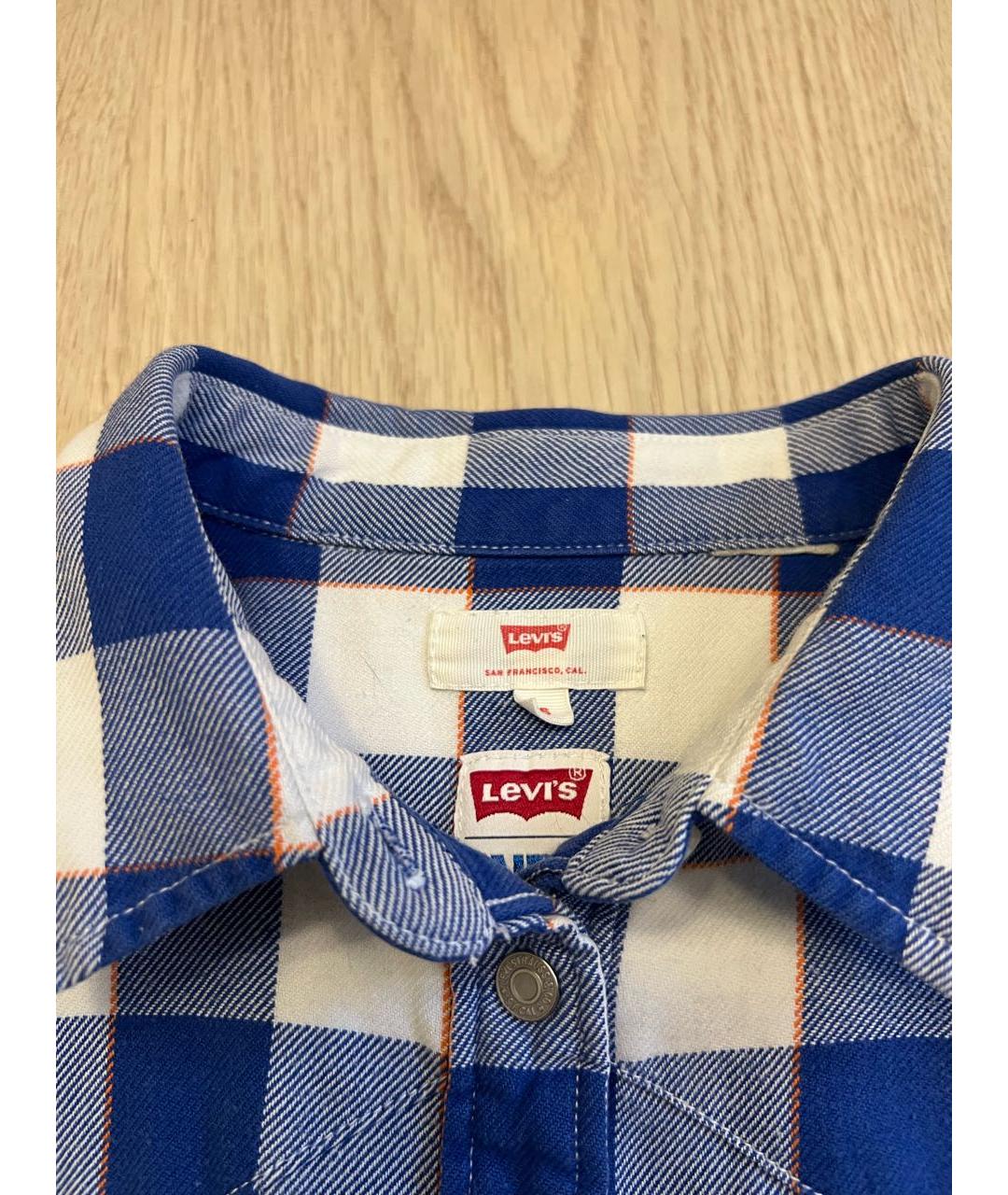 LEVI'S Голубая хлопковая рубашка, фото 4
