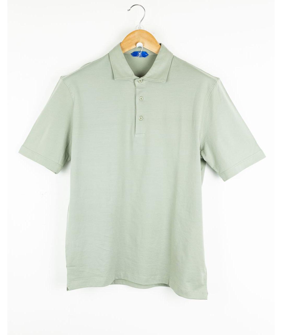 KIRED Зеленые хлопковое поло с коротким рукавом, фото 5