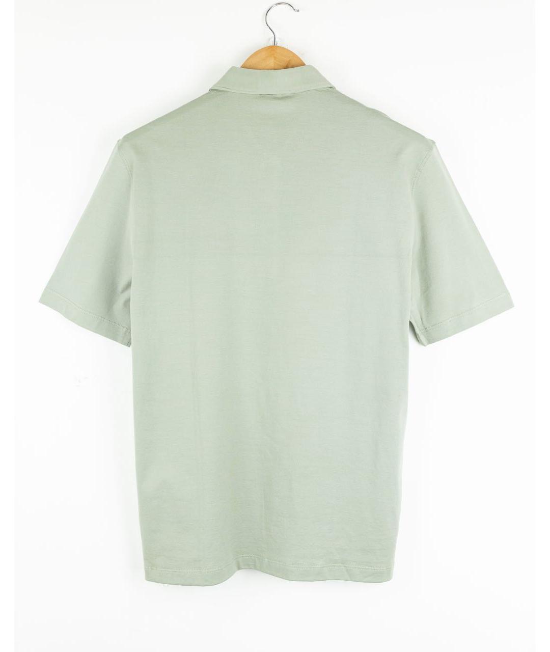 KIRED Зеленые хлопковое поло с коротким рукавом, фото 2