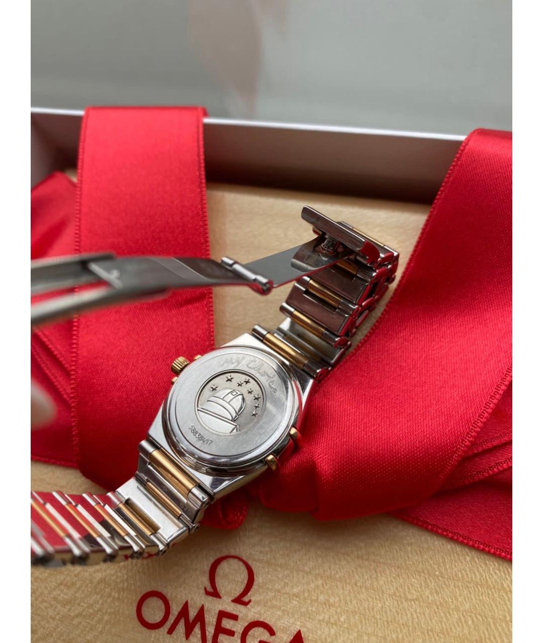 OMEGA Золотые часы из белого золота, фото 3