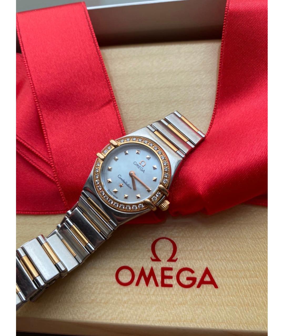 OMEGA Золотые часы из белого золота, фото 6