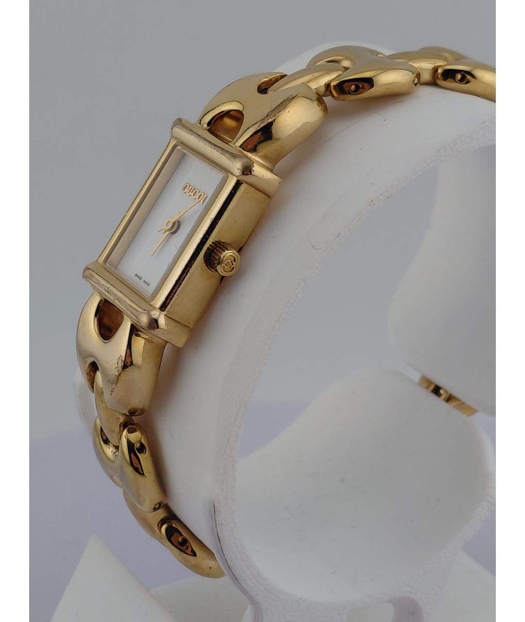 GUCCI Золотые стальные часы, фото 4