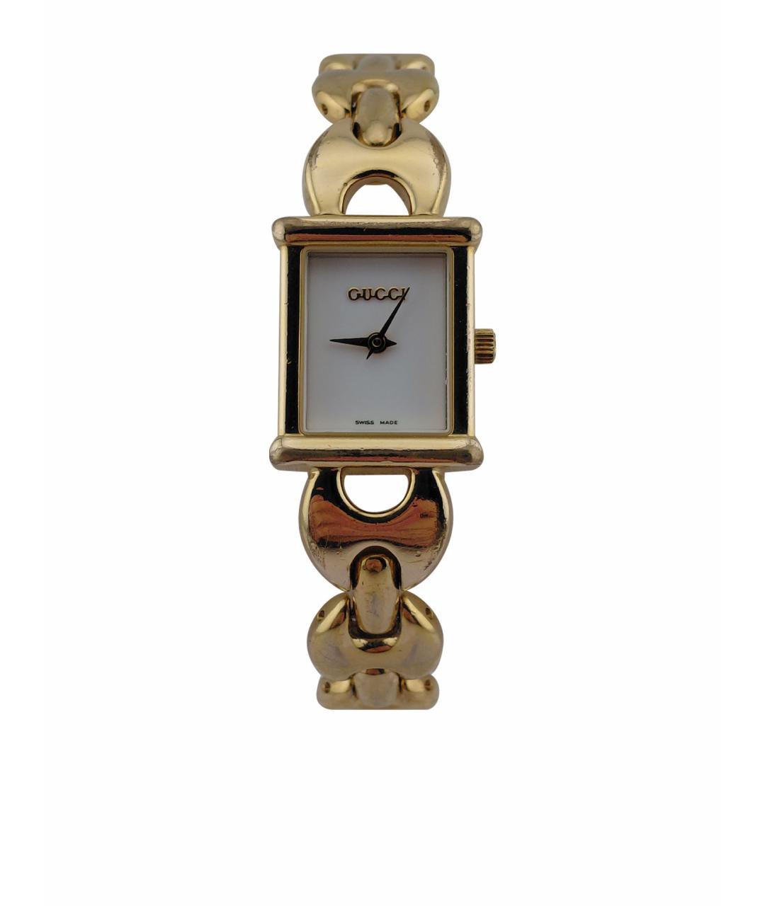 GUCCI Золотые стальные часы, фото 1