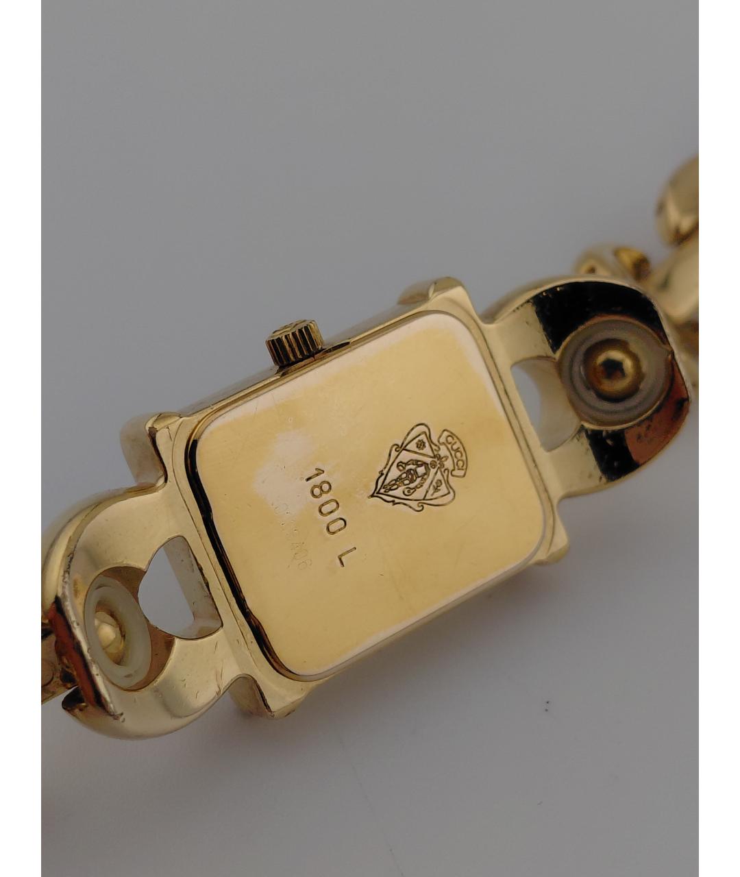 GUCCI Золотые стальные часы, фото 9