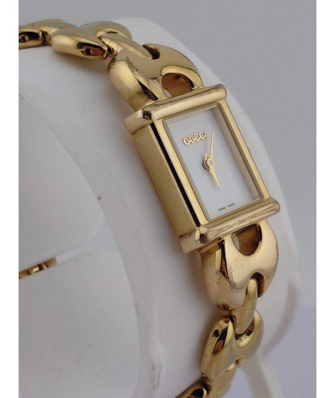 GUCCI Золотые стальные часы, фото 3