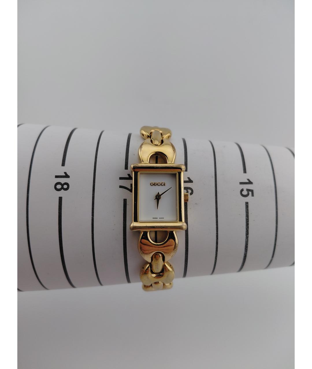 GUCCI Золотые стальные часы, фото 6