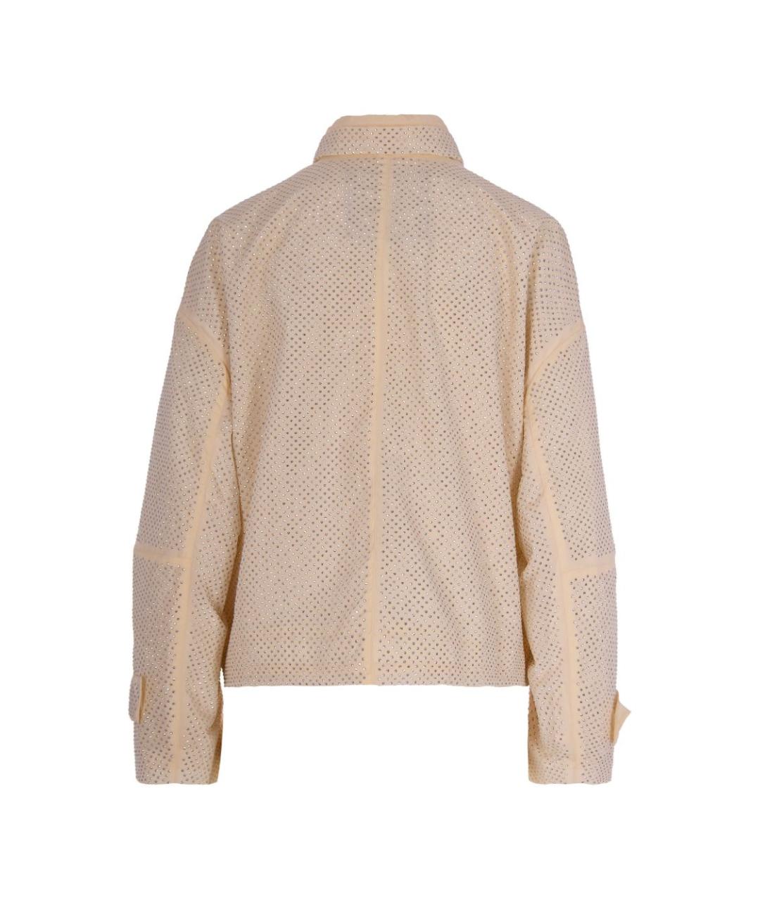 PINKO Бежевая полиамидовая куртка, фото 2