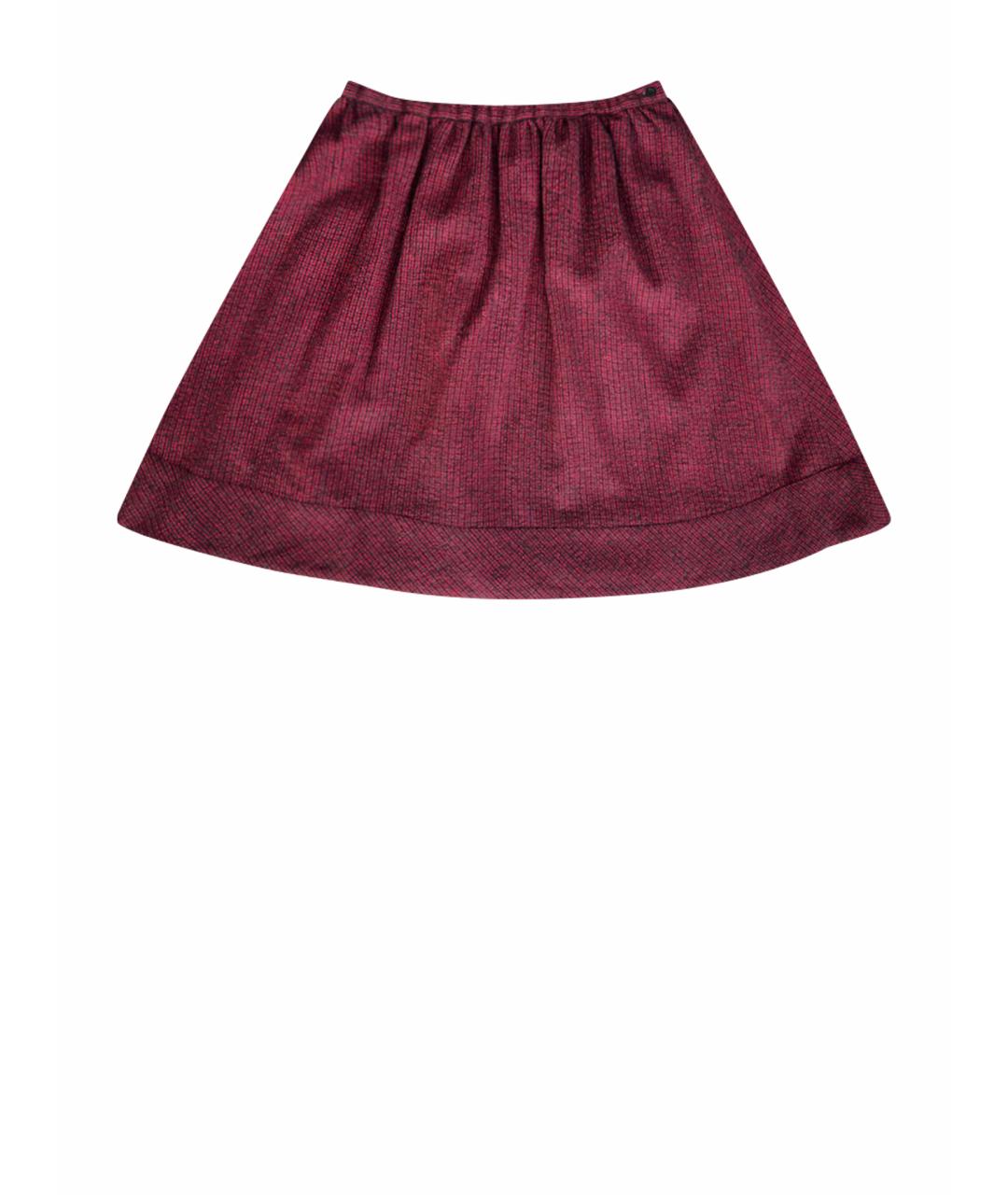 BONPOINT Бордовая шерстяная юбка, фото 1