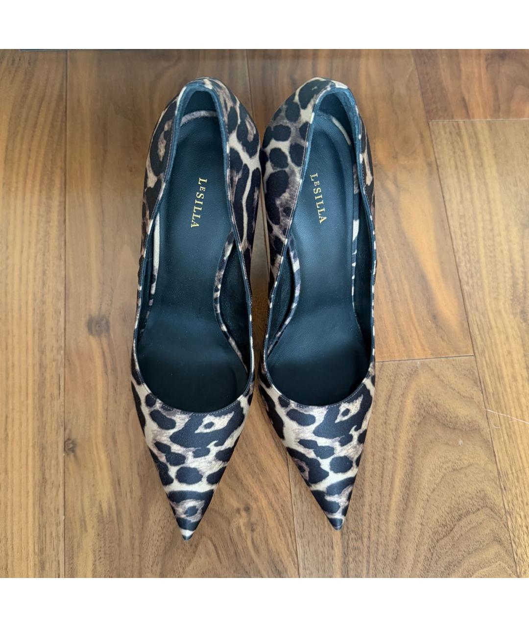 LE SILLA Коричневые текстильные туфли, фото 2