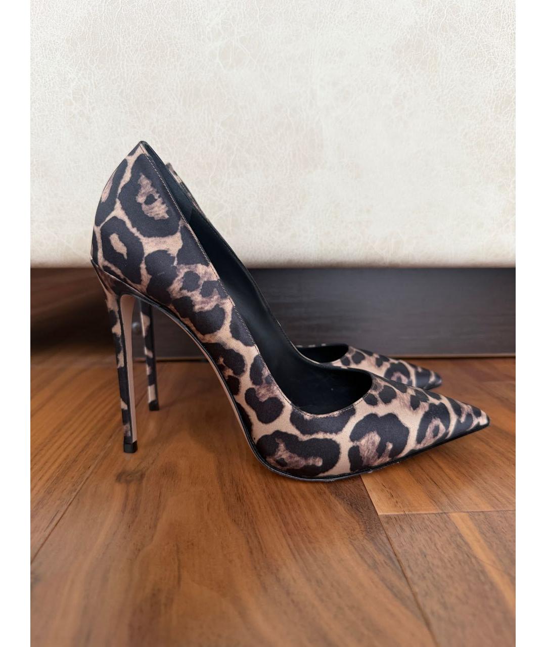 LE SILLA Коричневые текстильные туфли, фото 6