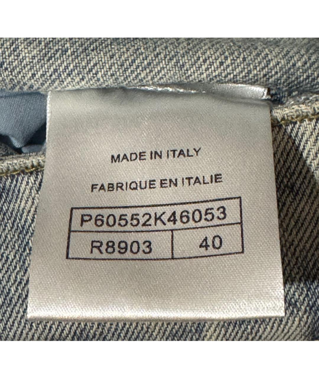 CHANEL Голубые хлопковые джинсы клеш, фото 3