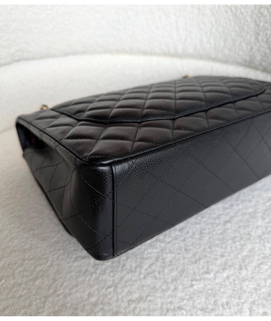 CHANEL Черная кожаная сумка через плечо, фото 8