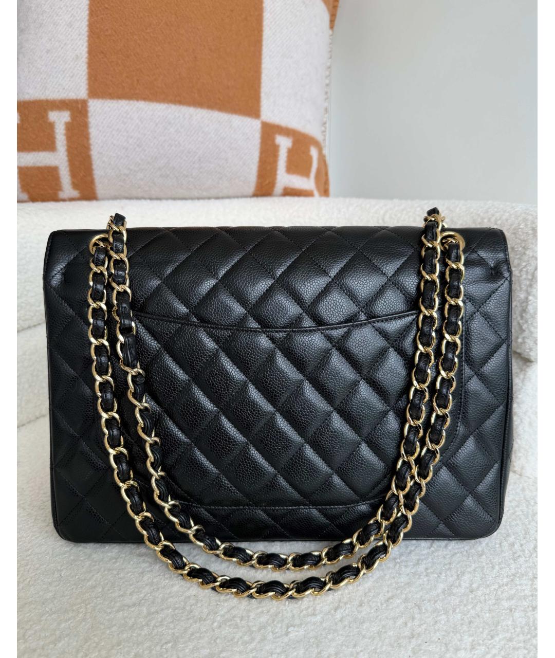 CHANEL Черная кожаная сумка через плечо, фото 4