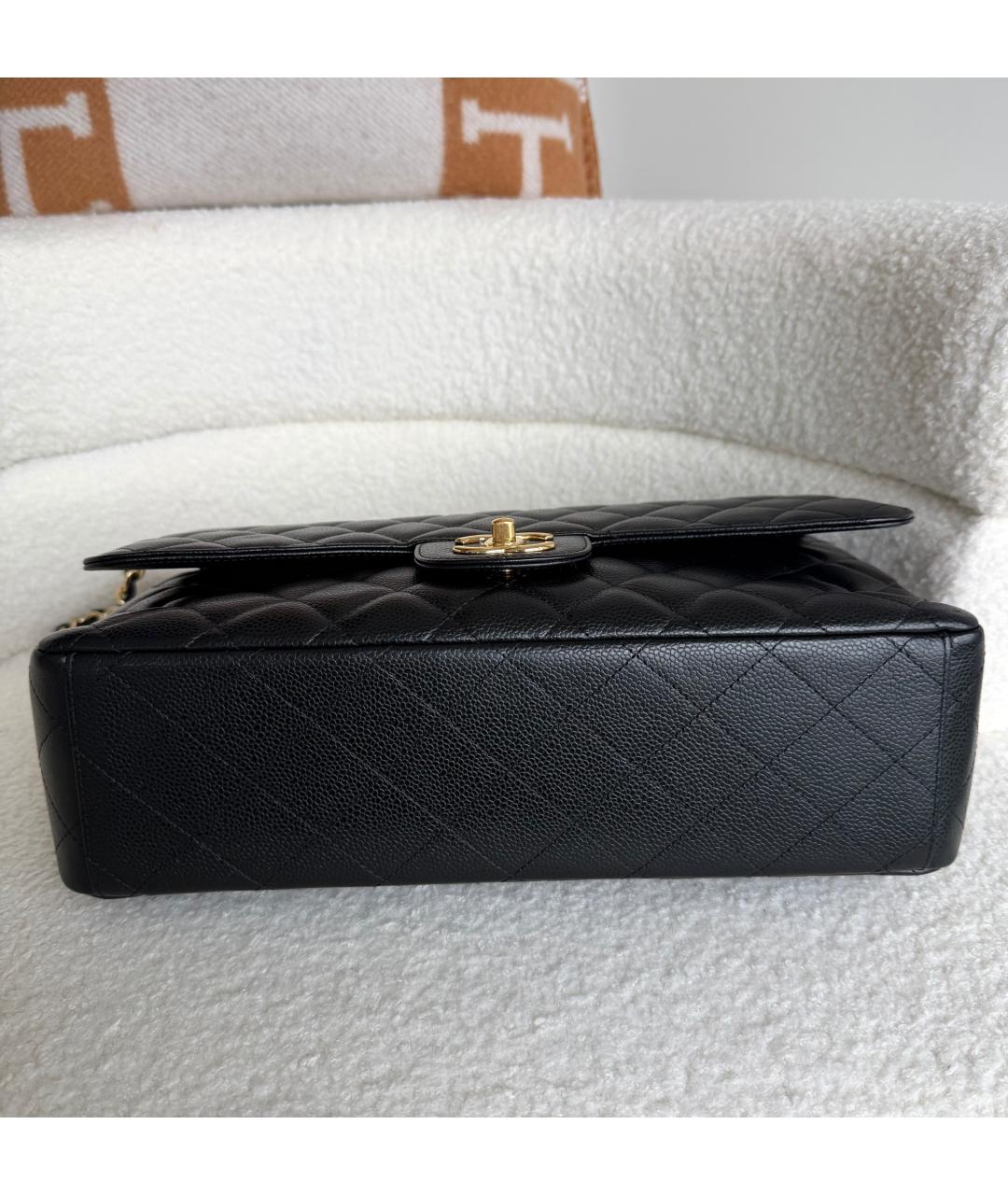 CHANEL Черная кожаная сумка через плечо, фото 6