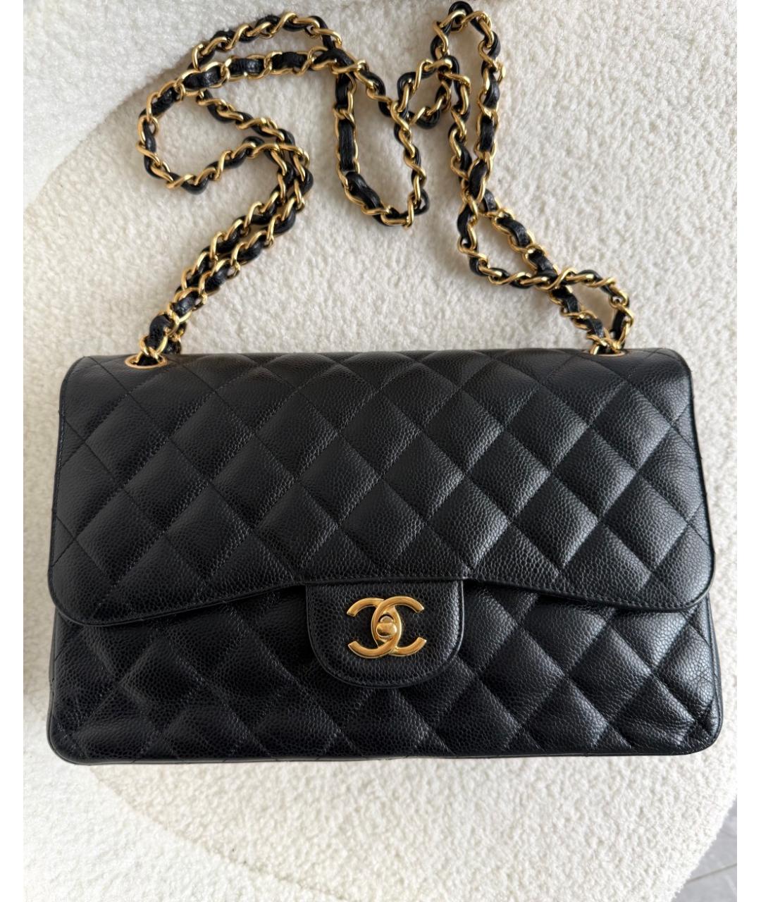 CHANEL Черная кожаная сумка через плечо, фото 2