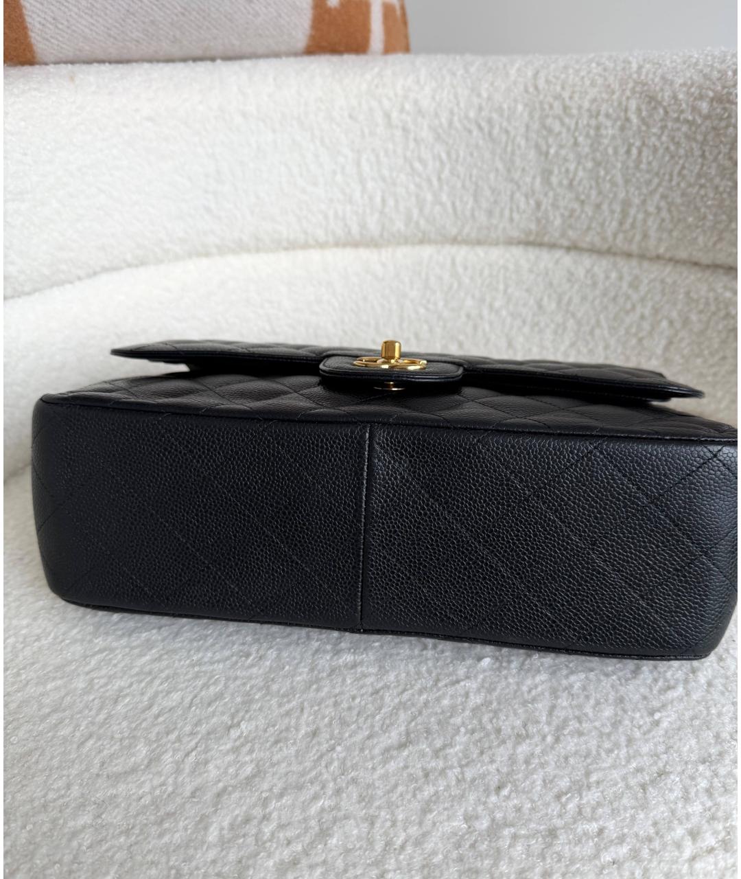 CHANEL Черная кожаная сумка через плечо, фото 5