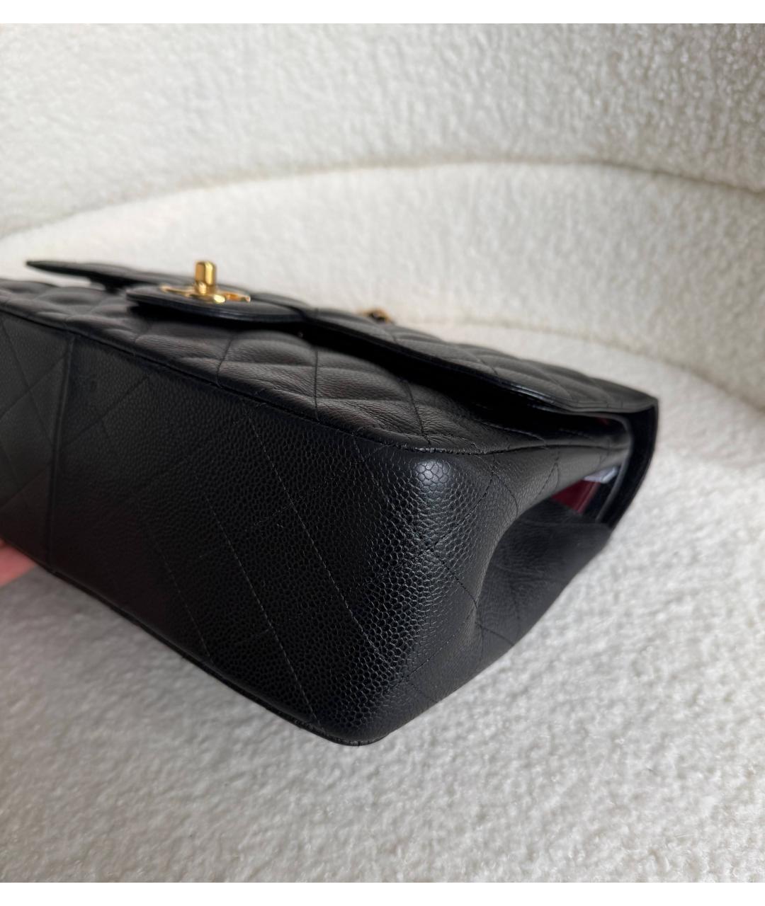 CHANEL Черная кожаная сумка через плечо, фото 9