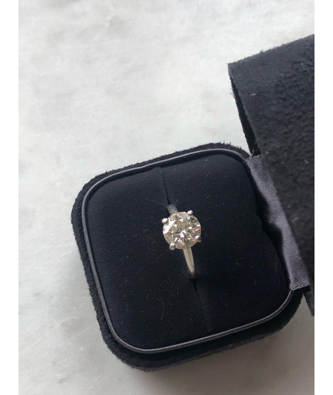 DE BEERS Белое платиновое кольцо, фото 7