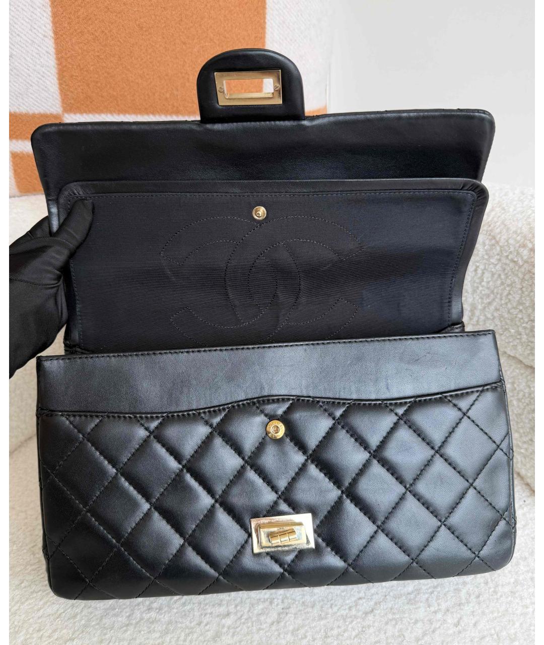 CHANEL Черная кожаная сумка через плечо, фото 8