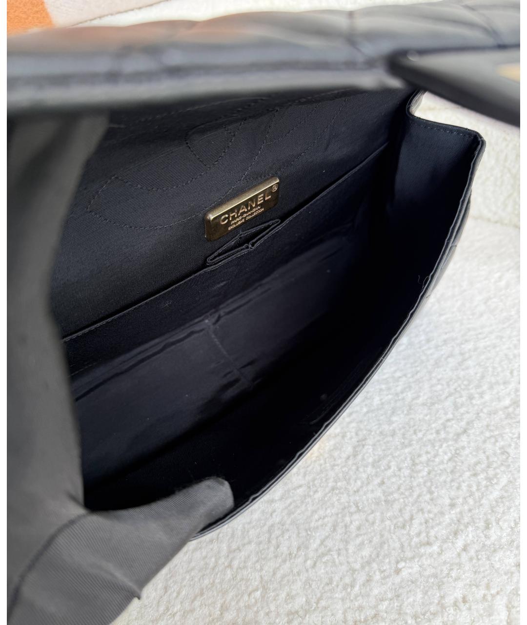 CHANEL Черная кожаная сумка через плечо, фото 9