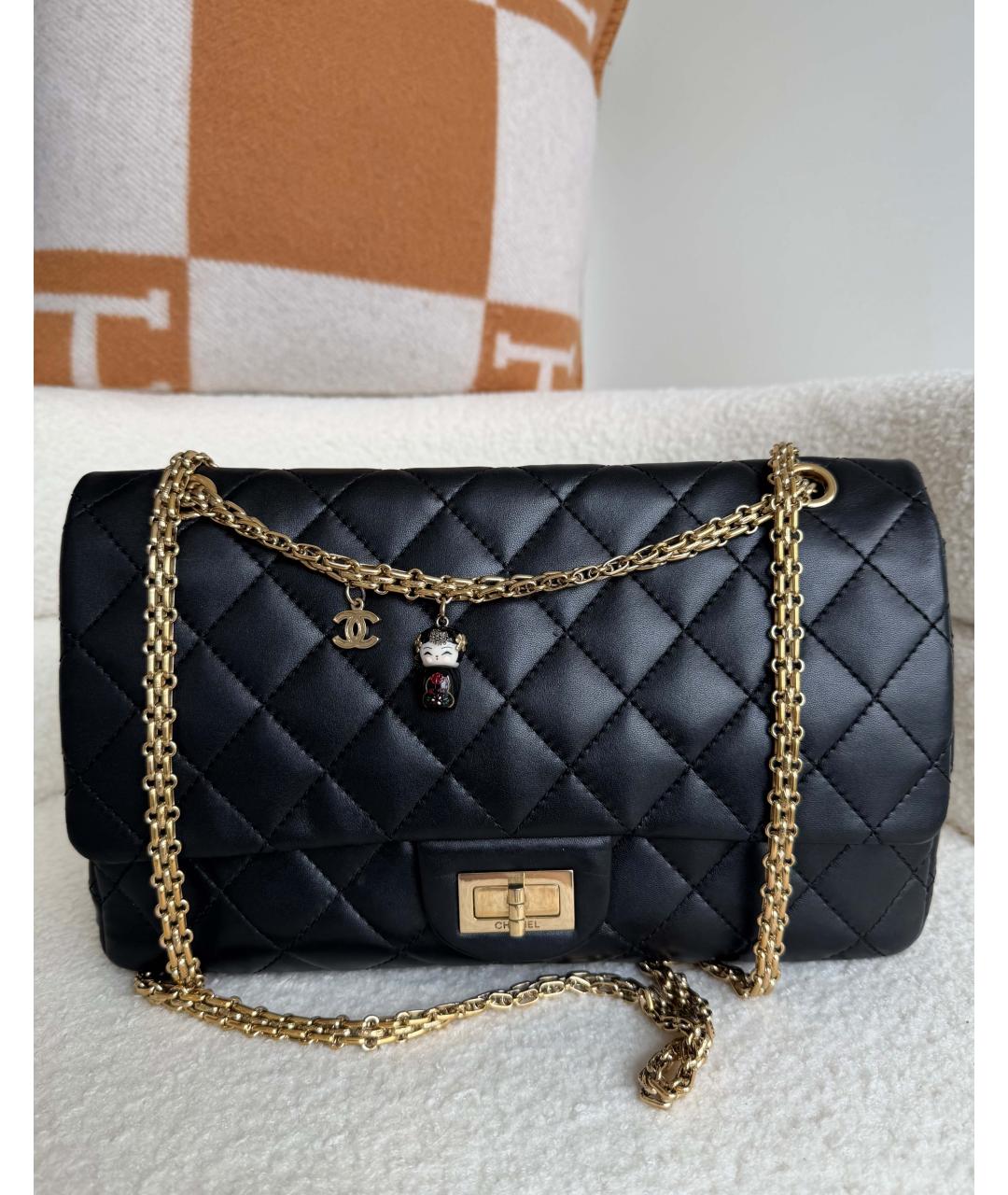 CHANEL Черная кожаная сумка через плечо, фото 2