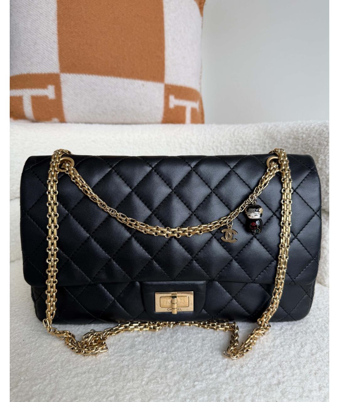 CHANEL Черная кожаная сумка через плечо, фото 10