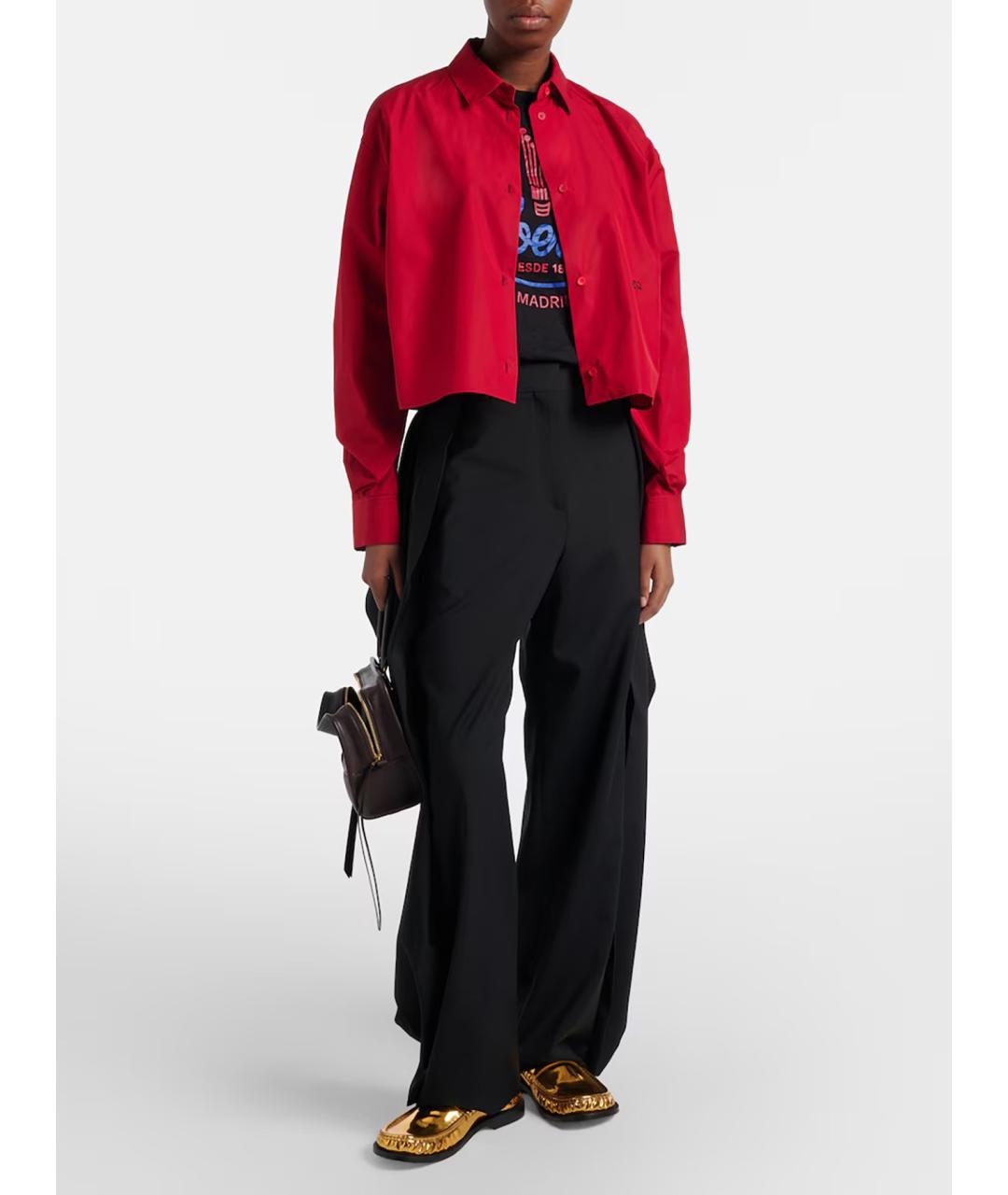 LOEWE Черные шерстяные брюки широкие, фото 2