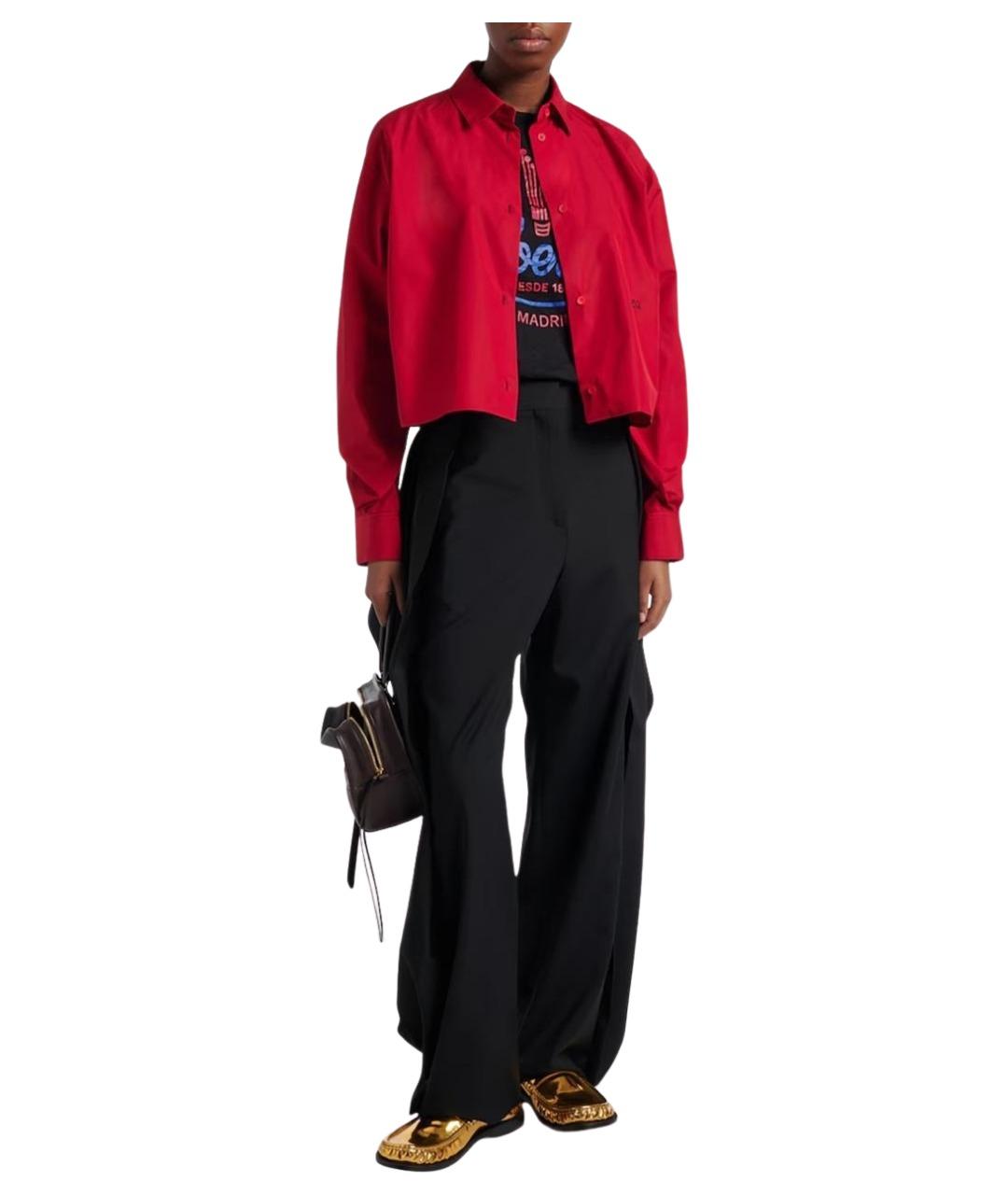 LOEWE Черные шерстяные брюки широкие, фото 2