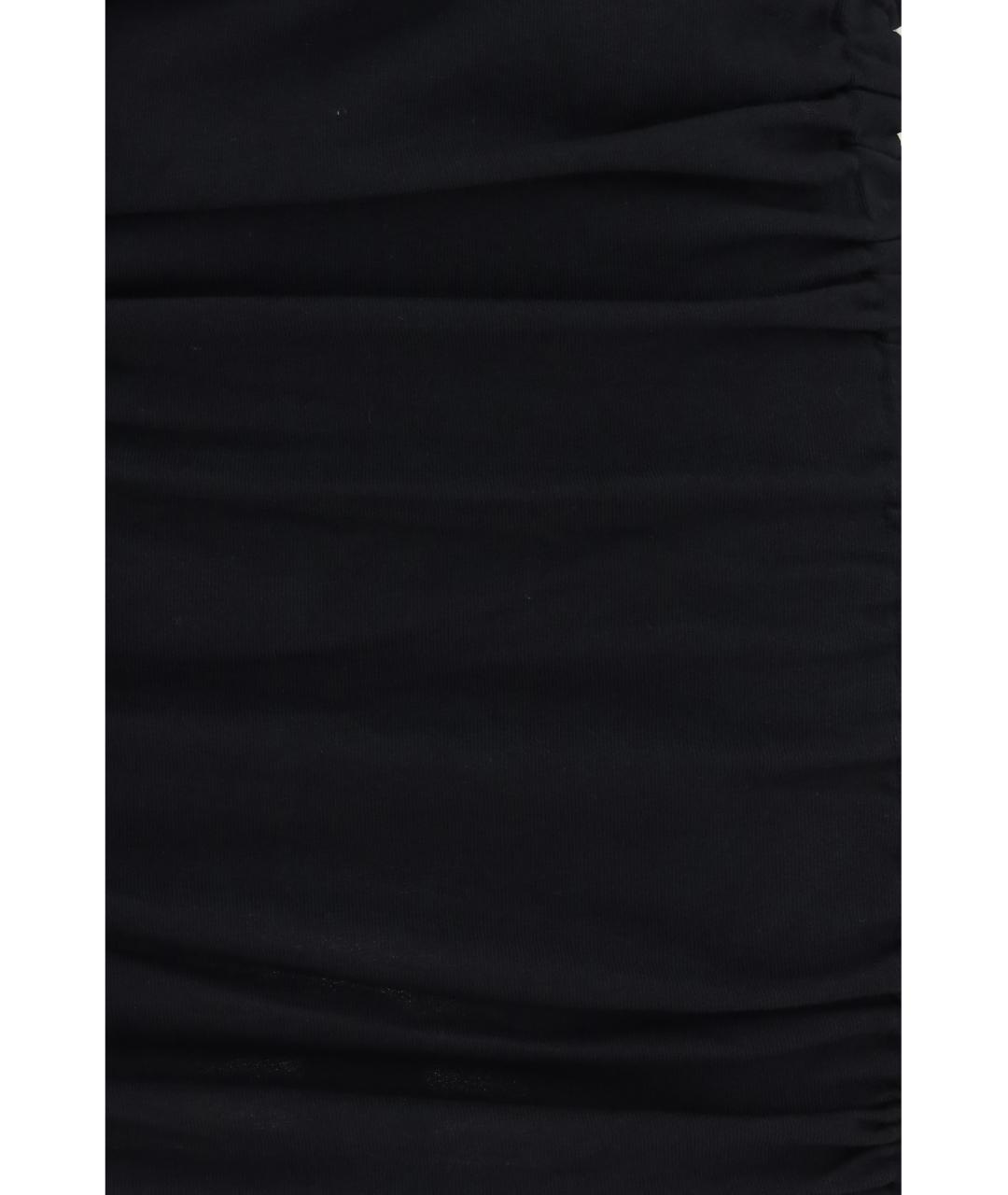 PINKO Черное хлопковое повседневное платье, фото 3